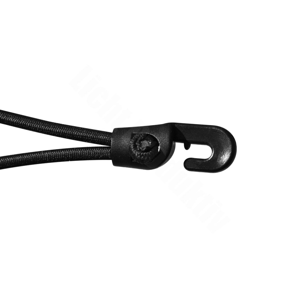 HOLDON BUNGEE CROCHET HOOK TIES - 250MM BLACK (Pack of 10)