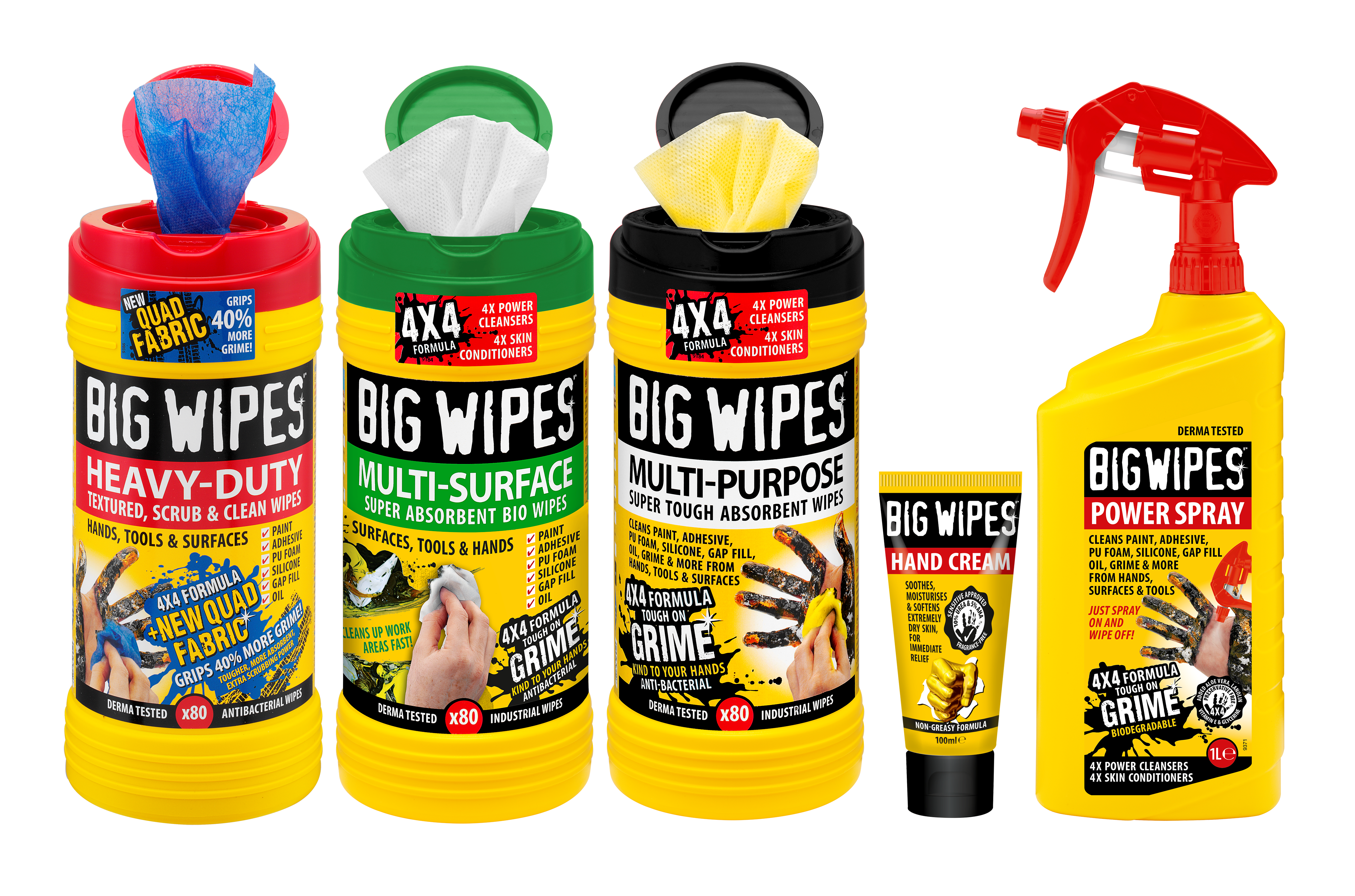 BIG WIPES MULTI‐PURPOSE 80s (4X4) TUBS