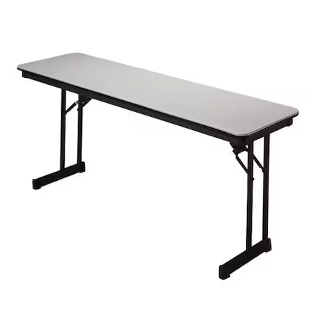 MITYLITE ABS Rectangular table W18" x L72" x H29" - Grey