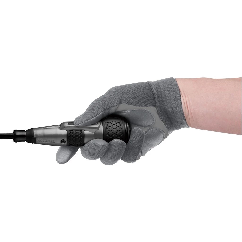 Vessel Electric Ball Grip Screwdriver Plus Premium 3-Level Switching Mode, Limited Color (Grey), Supports 220USB-P1GR & 40V, Rigid Bit, with free set of 5, 220USB-P1GR-A