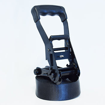 ARNO 35MM RATCHET STRAP IN ALL BLACK - ENDLESS - 10M