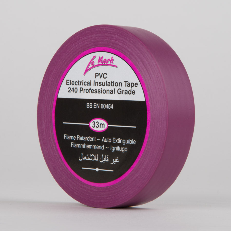 LE MARK PVC ELECTRICAL INSULATION TAPE - VIOLET - 12MM X 33M