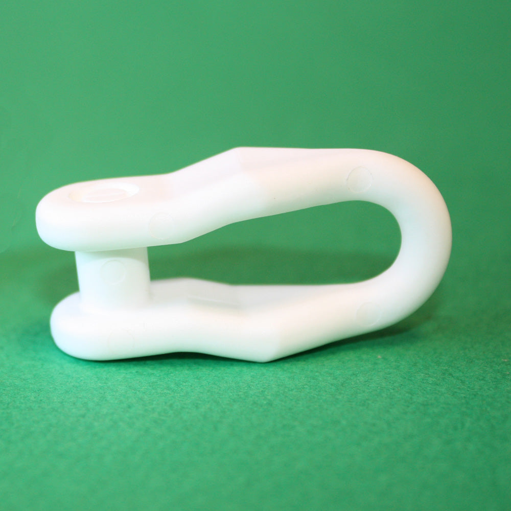 SNAP-ON NYLON PLASTIC SHACKLES - WHITE - 1PC
