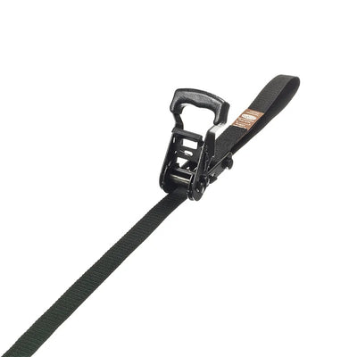 ARNO 25MM RATCHET STRAP IN ALL BLACK - ENDLESS - 5M