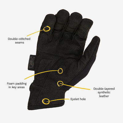 DIRTY RIGGER:COMFORT FIT RIGGER GLOVE - BLACK EDITION - EXTRA LARGE