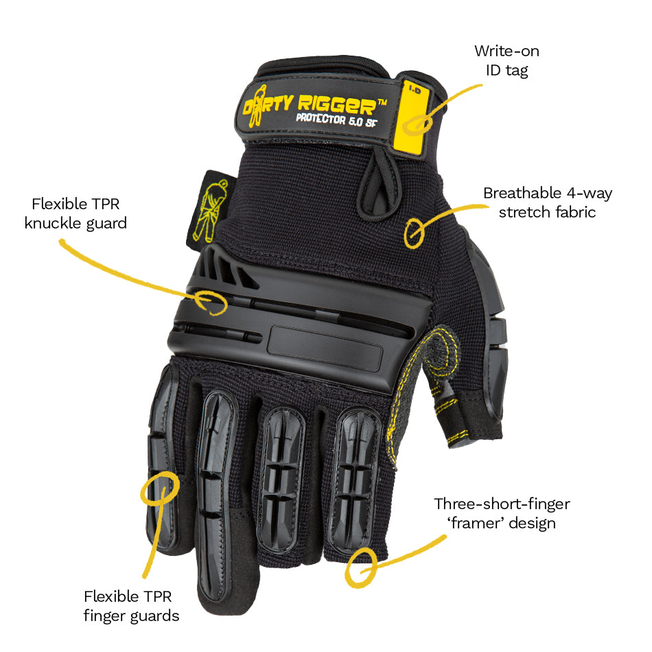 DIRTY RIGGER® PROTECTOR™ 3.0 HEAVY DUTY RIGGER GLOVES (FRAMER)