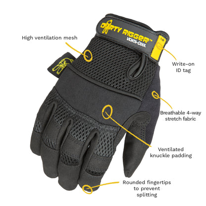 DIRTY RIGGER VENTA-COOL ™ Warm Weather Glove – Full Fingered