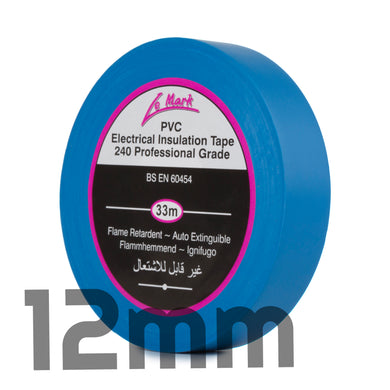 LE MARK PVC ELECTRICAL INSULATION TAPE - BLUE - 12MM X 33M
