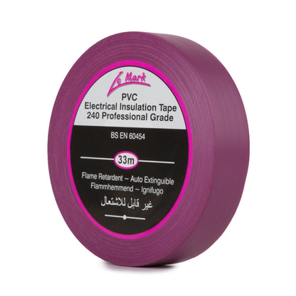 LE MARK PVC ELECTRICAL INSULATION TAPE - VIOLET - 19MM X 33M