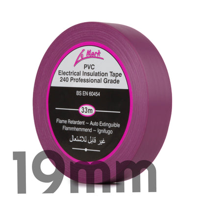 LE MARK PVC ELECTRICAL INSULATION TAPE - VIOLET - 19MM X 33M