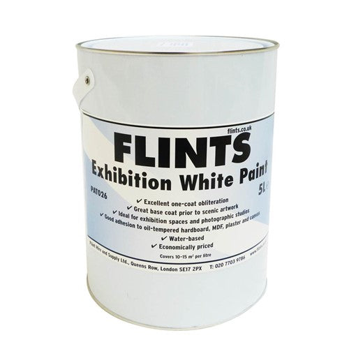 FLINTS EXHIBITION WHITE EMULSION - 5L
