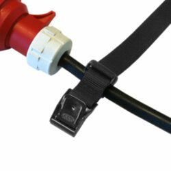 ARNO 25MM (W) X 100CM (L) BLACK PP/BLACK EXTRA LOOP (Pack of 5)