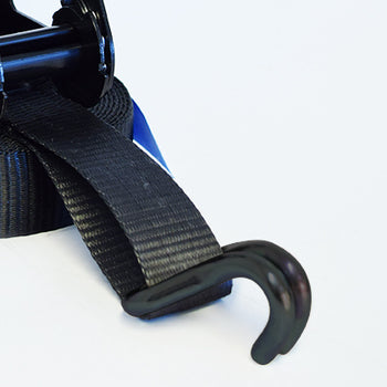 ARNO 35MM RATCHET STRAP IN ALL BLACK - HOOK - 5M